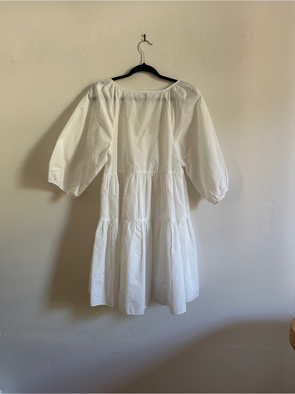 Aritzia White Taffeta Babydoll Mini Dress - Picture 4 of 4